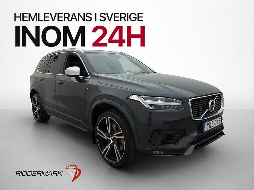 Bild 1 av Volvo XC90 D4 AWD R-Design Pano HUD VOC 360° Elstolar Drag