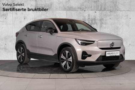 Volvo C40 Recharge Twin motor 408 hk Plus | Piksel LED | Krok | Varmepumpe | Soltak