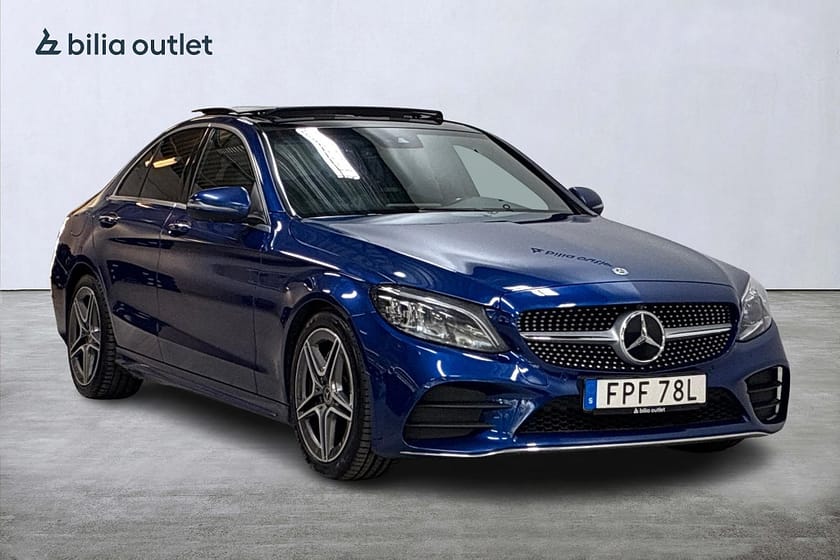 Bild 4 av Mercedes-Benz C 220 d AMG 194hk Panorama Navi Burmester Carplay 360°
