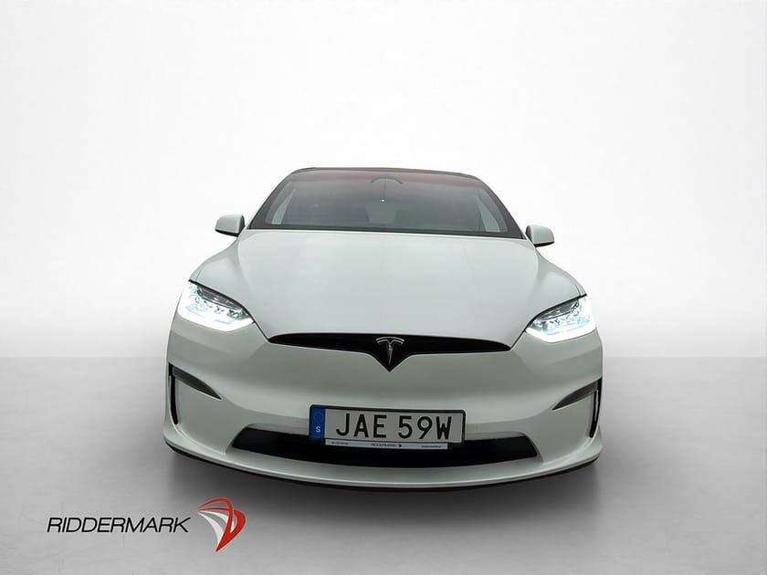 Bild 3 av Tesla Model X Plaid AWD 6-Sits AP Pano Yoke Skinn Drag Moms
