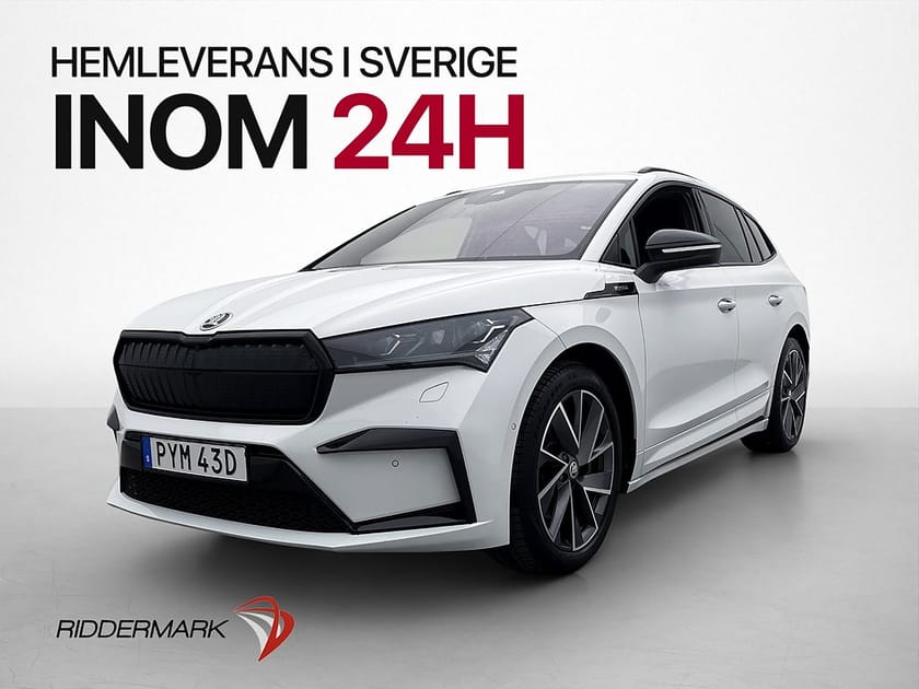 Bild 1 av Škoda Enyaq iV 80 Skoda 204hk Sportline Värmare Kamera Moms Drag