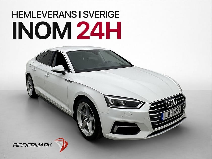 Bild 1 av Audi A5 Sportback 45 TFSI quattro SB 245hk Dragkrok LED Sportstolar