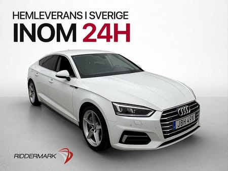 Audi A5 Sportback 45 TFSI quattro SB 245hk Dragkrok LED Sportstolar