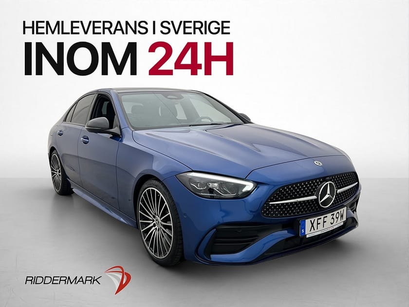 Bild 1 av Mercedes-Benz C 200 4MATIC C200 204hk 4M AMG Värmare Pano Burmester Drag