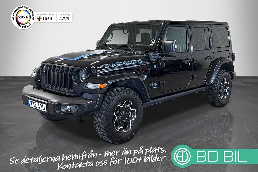 Bild 1 av Jeep Wrangler Unlimited 4xe RUBICON PHEV DRAGKROK KAMERA