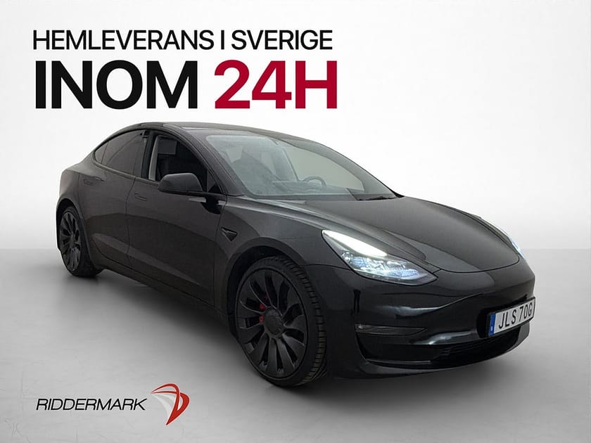 Bild 1 av Tesla Model 3 Performance AWD Värmepump Autopilot SV-Såld