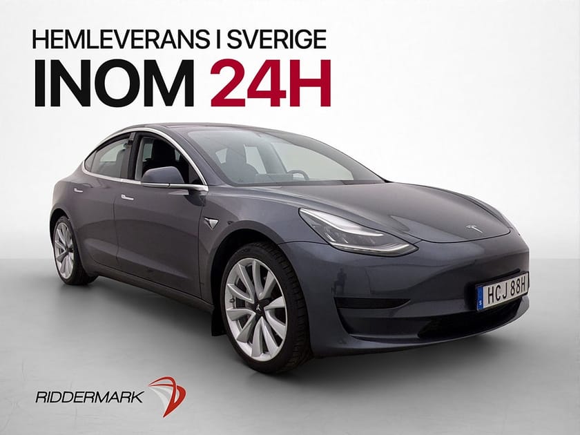 Bild 1 av Tesla Model 3 Standard Range Plus Svensksåld Panorama Kamera