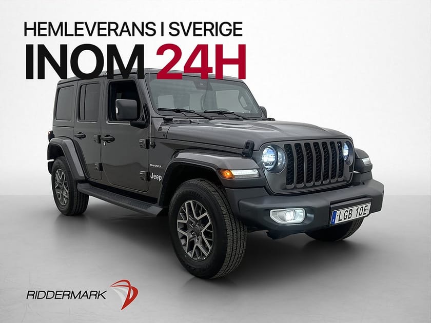 Bild 3 av Jeep Wrangler Unlimited 4xe 380hk Sahara Kamera Alpine Drag