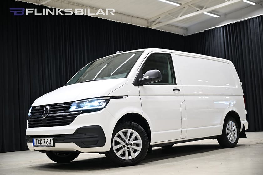 Bild 1 av Volkswagen Transporter DSG 150HK Nedlackad|LED|Inredd|Drag|Värmare|Moms|SeUtr