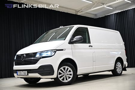 Volkswagen Transporter DSG 150HK Nedlackad|LED|Inredd|Drag|Värmare|Moms|SeUtr