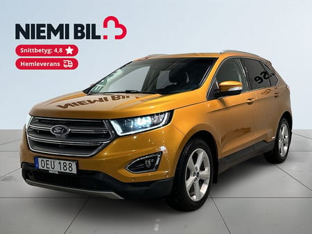 Ford Edge 2.0 AWD Titanium Drag Dvärm Skinn Elbaklucka S/V-hjul