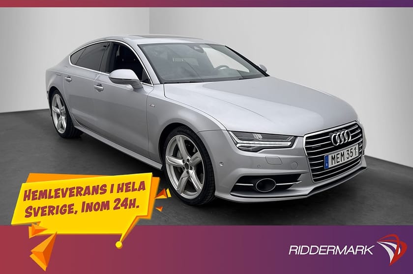 Bild 3 av Audi A7 Sportback V6 320hk S-Line Taklucka Luft HUD Värmare