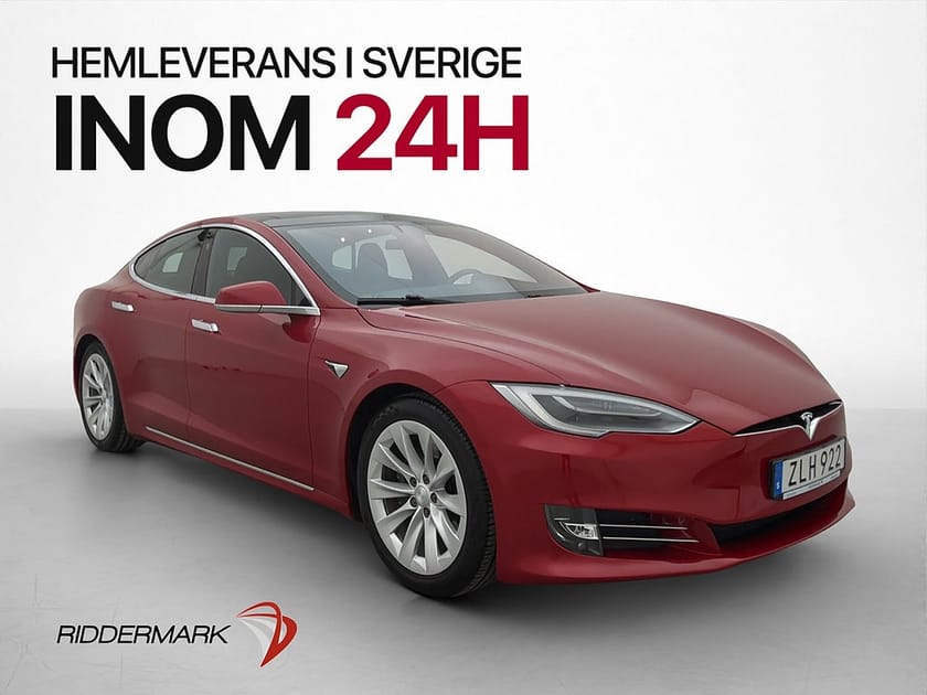 Bild 1 av Tesla Model S 75D AWD 333hk Pano Kamera Navi Skinn AP