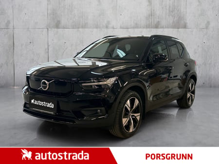 Volvo XC40 Recharge P8 AWD Twin 408 hk AWD, Sort skinn, 360` kamera, H.Feste, mm