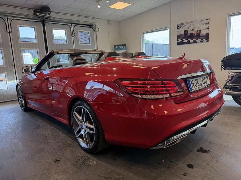 Bild 3 av Mercedes-Benz E 200 Cabriolet Aut AMG Sport Gps Låg mil Sv-Såld Unik