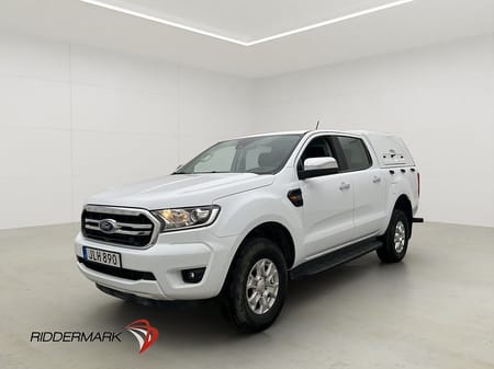Ford Ranger Dubbelhytt XLT 4x4 Värmare Diff Kåpa CARPLAY Moms 1-Brukare