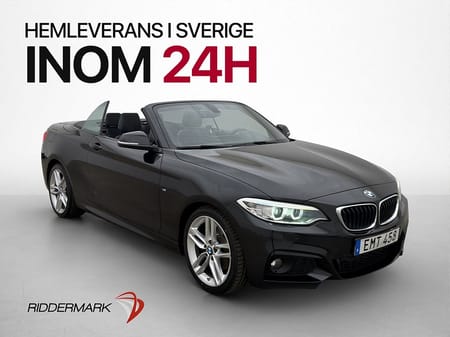 BMW 220i Convertible 220 Cab 184hk M-Sport Navi Hifi P-Sensorer