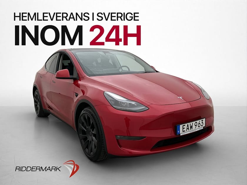 Bild 1 av Tesla Model Y Long Range AWD Autopilot Panorama Skinn Drag