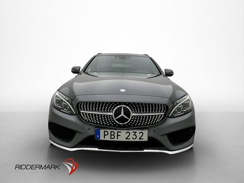 Bild 2 av Mercedes-Benz C 220 T d 220d AMG Drag Värm Pano Burm 360° Skinn Navi