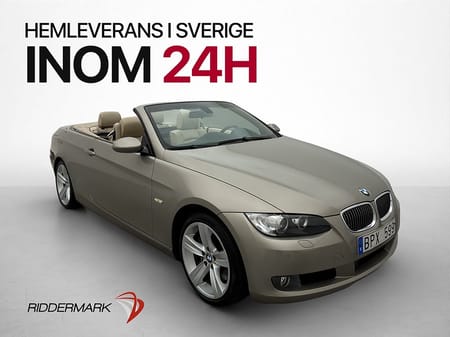 BMW 335i Convertible 335 Plåtcab Comfort Skinn Navi Välservad 306hk