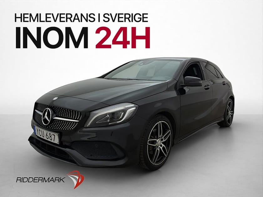 Bild 3 av Mercedes-Benz A 180 122hk AMG Line Sensorer Svart Innertak