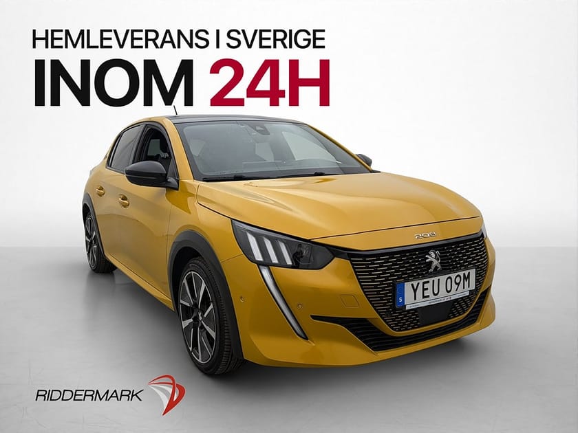 Bild 4 av Peugeot e-208 136hk GT Kamera Navi Halvskinn Farthållare