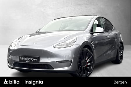 Tesla Model Y Performance AWD / H.Feste / Quicksilver / Lyst interiør