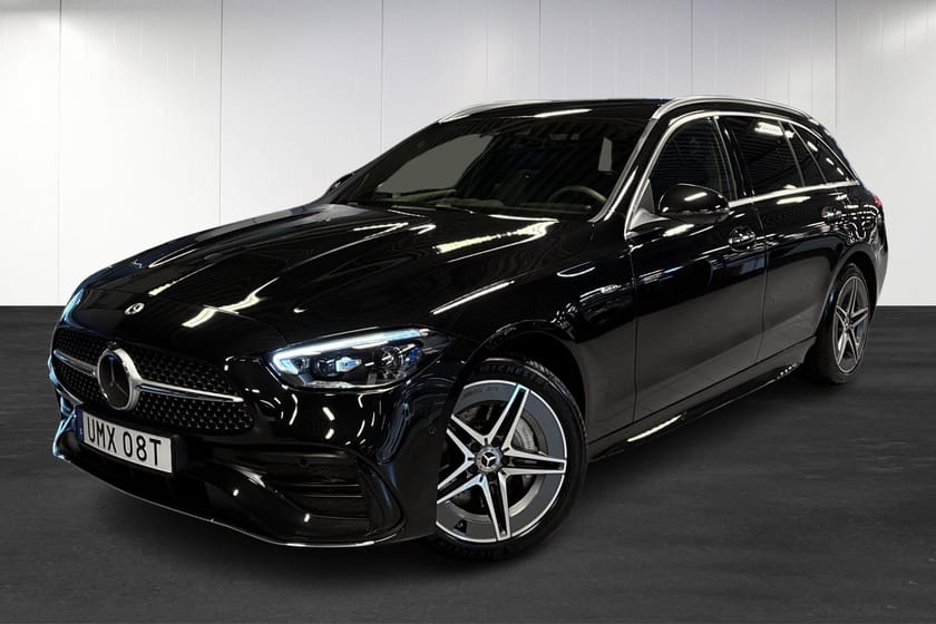 Bild 1 av Mercedes-Benz C 300 T e 9G | AMG | 360 | Drag | Carplay | Minnespaket |