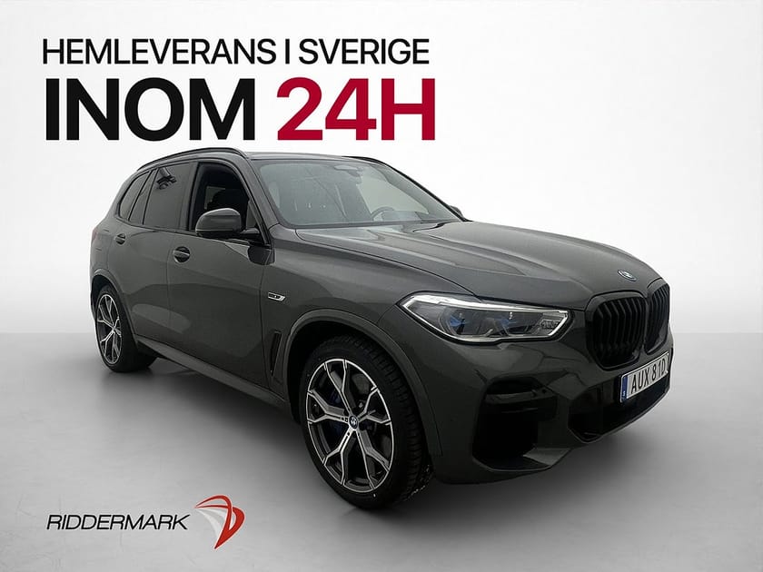 Bild 1 av BMW X5 xDrive45e iPerformance M Sport Pano H/K Drag Laser HUD 360° Skinn