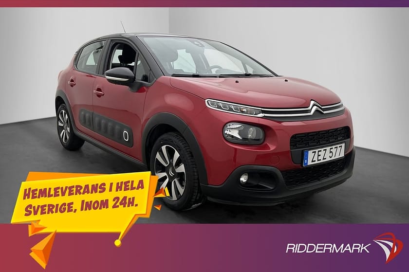 Bild 3 av Citroën C3 1.2 PureTech Sensorer CarPlay Farthållare