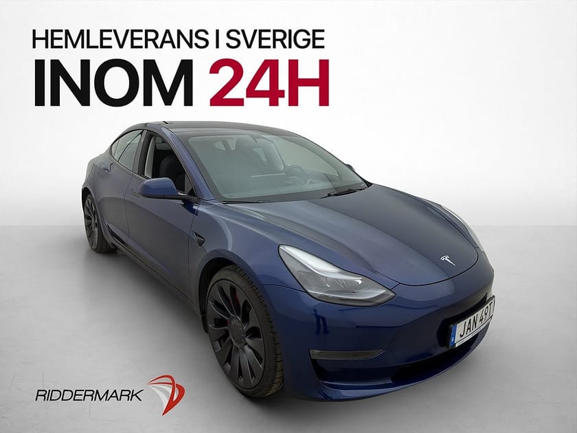 Bild 4 av Tesla Model 3 Performance AWD Svensksåld Panorama MOMS