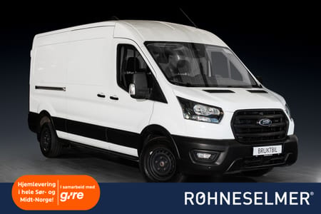 Ford Transit 350 L3 | Automat | Krok | 3-Seter | Skydør x2 | Led varerom
