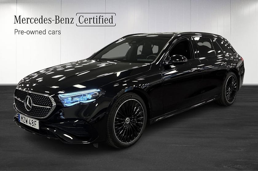 Bild 1 av Mercedes-Benz E 300 d e 4MATIC T de AMG Drag Pano Superscreen 360 Carplay