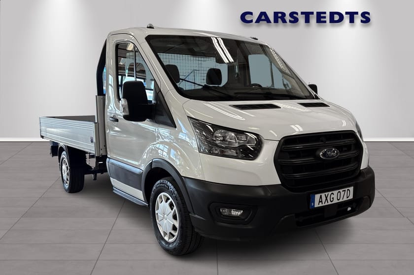 Bild 1 av Ford Transit 350 Chassi Cab L3 Enkelhytt 2.0 Ecoblue 130Hkr man Flak