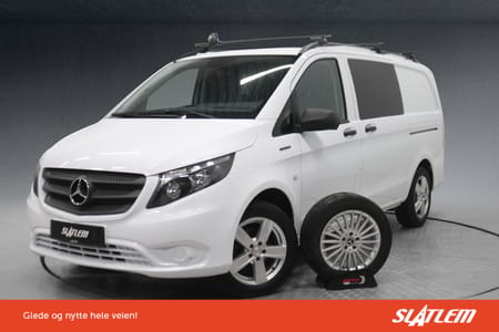 Mercedes-Benz eVito 111 3.2t A2| LAV KM/RYGGEKAMERA/SKYVEDØRER/TAKSTAIV