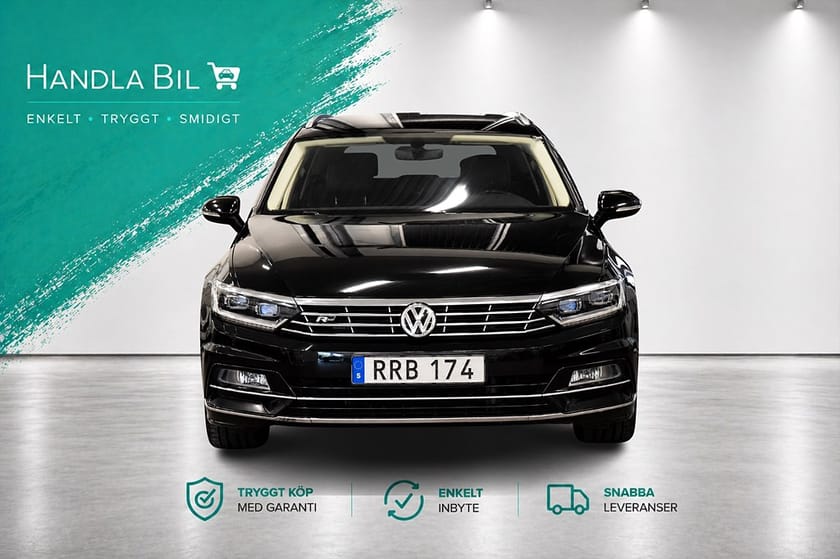 Bild 3 av Volkswagen Passat Sportscombi 2.0 4Motion R-Line Skinn/Alcantara Rattv Dragkrok