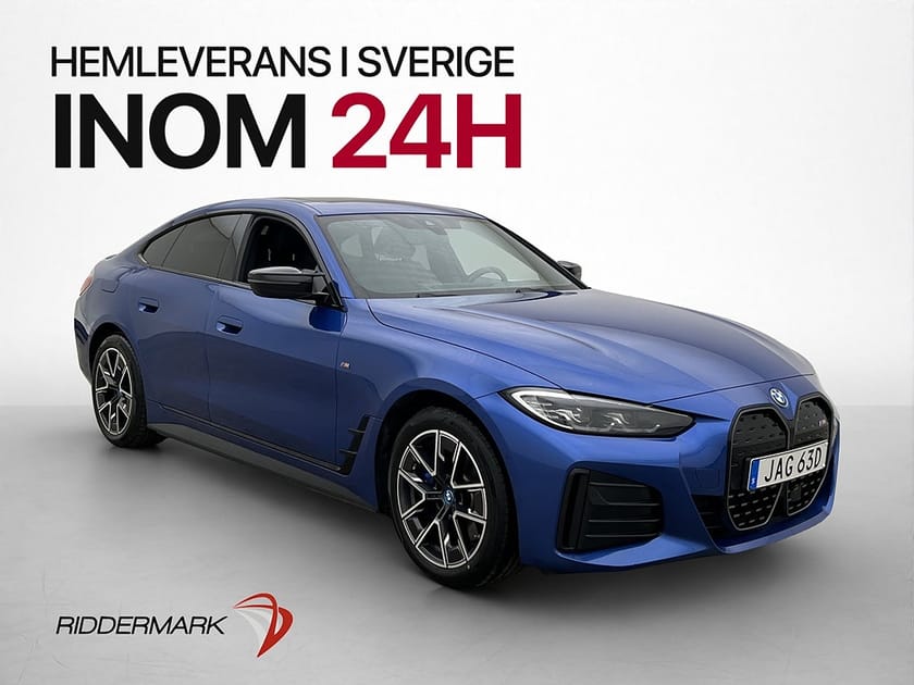 Bild 1 av BMW i4 M50 xDrive Gran Coupé 544hk M Sport Pano HUD Drag