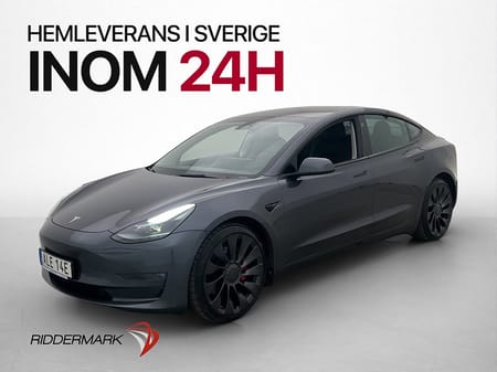 Tesla Model 3 Performance AWD Sv-Såld AP Pano 360° Värmepump