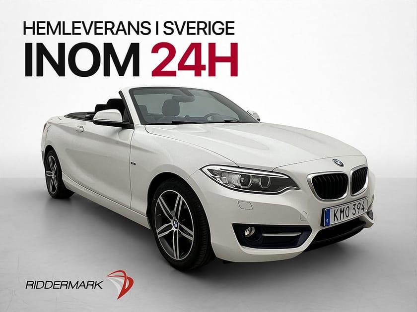 Bild 1 av BMW 220i Convertible 184hk Sport-Line P-Sensor Keyless