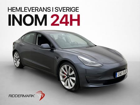 Tesla Model 3 Performance AWD Svensksåld Panorama
