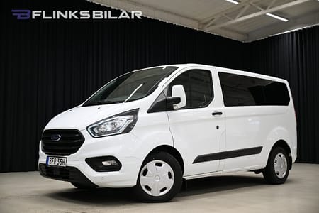 Ford Transit Custom 320 Kombi 130HK Automat|9-Sits|Värmare|Backkamera|Leasbar