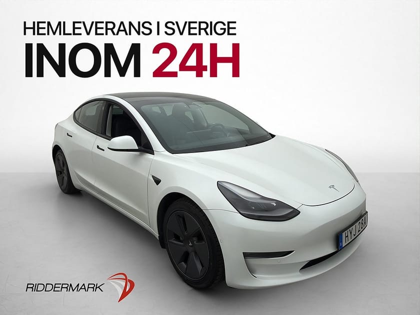 Bild 1 av Tesla Model 3 Long Range AWD Värmepump Autopilot En-brukare