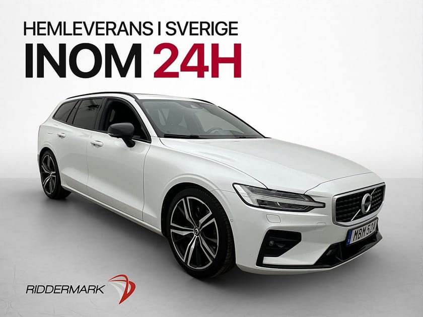Bild 1 av Volvo V60 T5 Polestar 253hk R-Design Pano H/K 360° HuD Värm