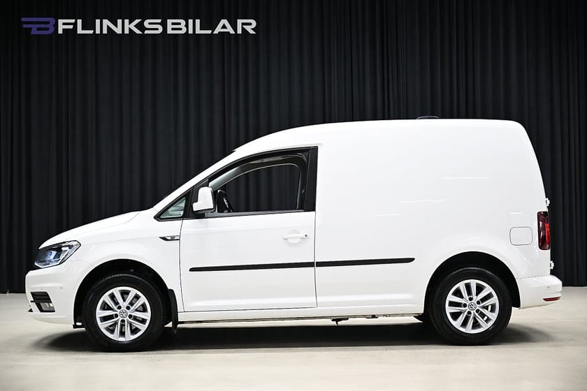 Bild 4 av Volkswagen Caddy Van DSG 102HK Inredd|Nedlackad|LED|Girafflucka|Moms|SeUtr!!