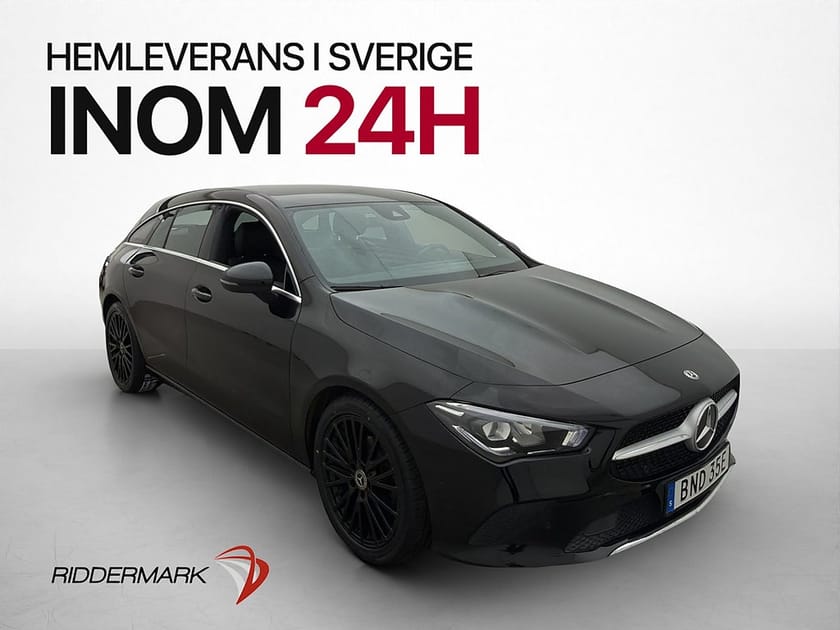 Bild 1 av Mercedes-Benz CLA 180 Shooting Brake SB Kamera Sensorer Navi Svart Innertak