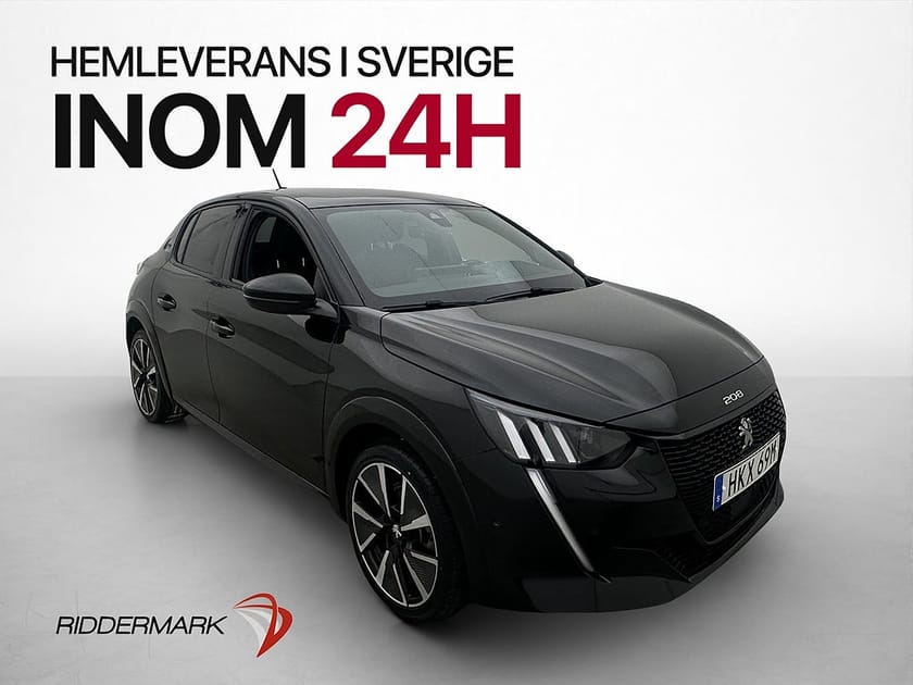 Bild 1 av Peugeot e-208 136hk GT Pack Panorama Kamera Navi Halvskinn
