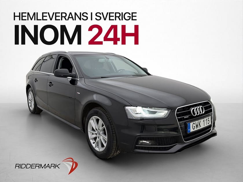 Bild 1 av Audi A4 Avant TDI Quattro 190hk S-Line Navi P-Sensorer Dragkrok