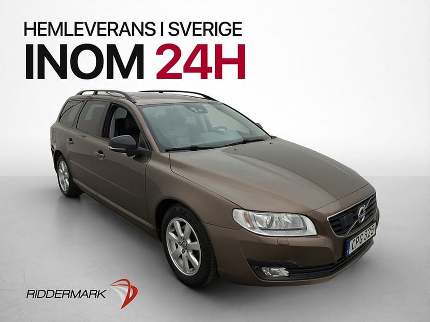 Bild 1 av Volvo V70 D4 181hk Dynamic Edition BLIS VOC T-lucka  Skinn
