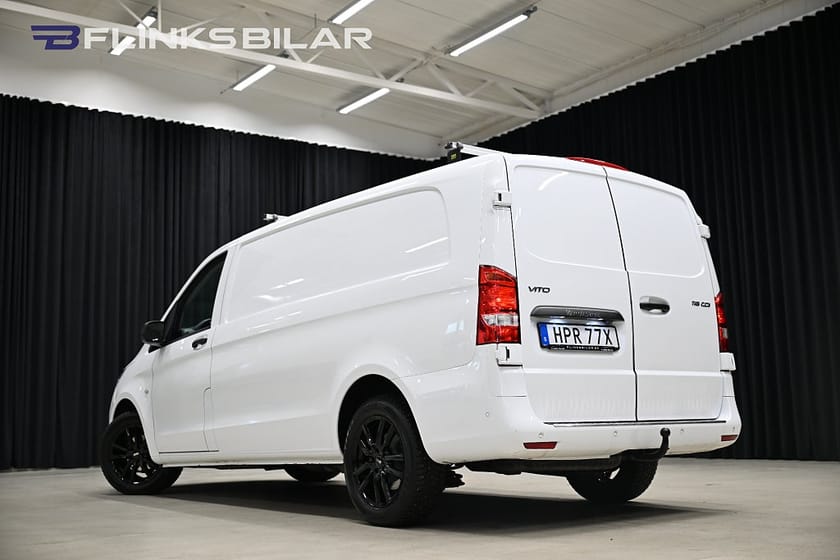 Bild 4 av Mercedes-Benz Vito 116 CDI 2.8t Lång|Automat|Nedlackad|LED|Inredd|GPS|Backkamera