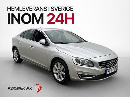 Volvo S60 D4 AWD 190hk Summum VOC Kamera Navi Skinn Elstol